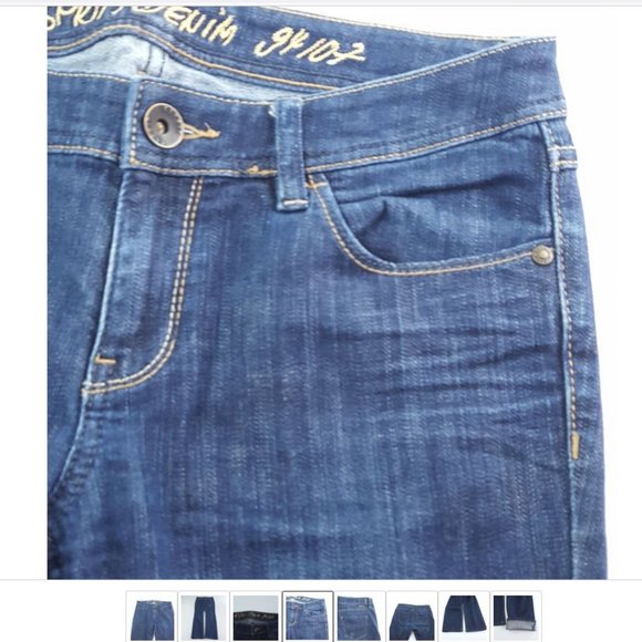 Esprit 94107 Denim Pants Skinny Leg Low Rise Blue Women sz 28|32 - Picture 4 of 9